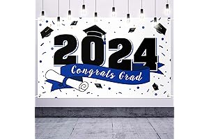 Capture Your 2024 Graduation Memories with Our Classy Blue Backdrop
