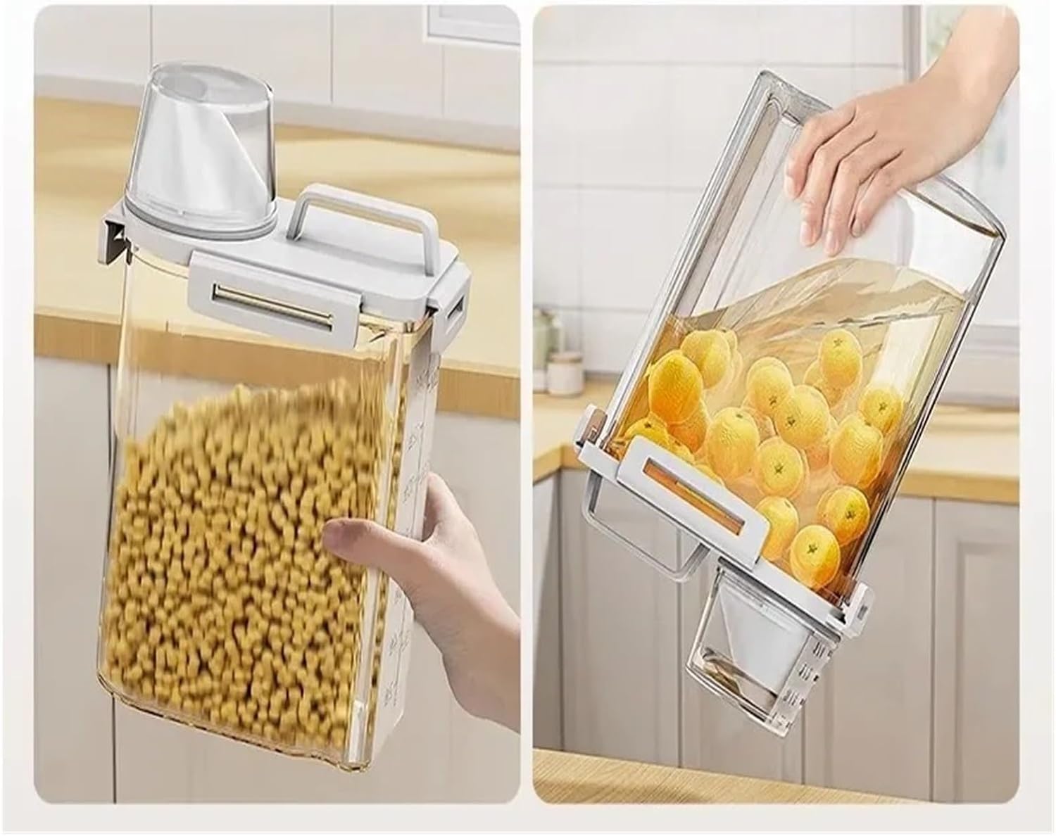 Five Grain And Miscellaneous Storage Box, Rice Bucket Tank, Sealing Kitchen Utensil(2500ml)
