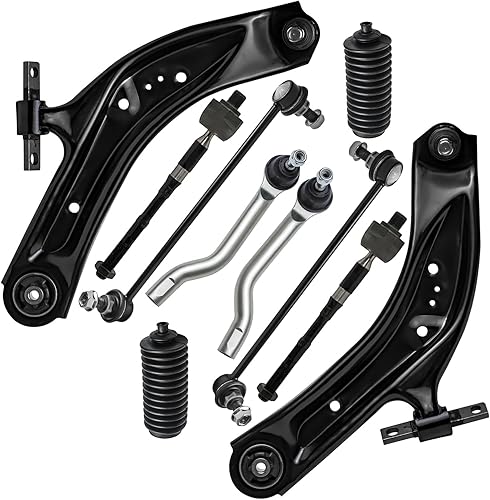 Miniatura 91 de Detroit Axle - Kit de suspensión frontal de 10 piezas para Chevy Trailblazer GMC Envoy XL Buick Rainier 9-7X Ascender, inferior y superior, 4 brazos