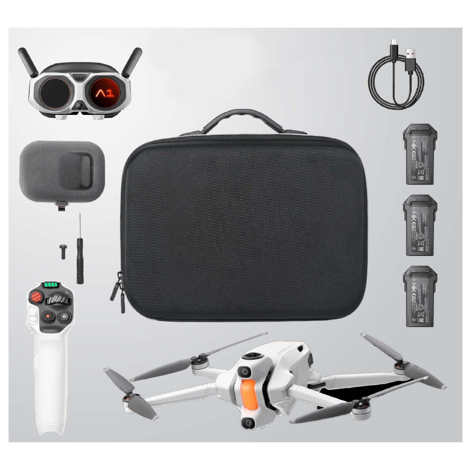 Borsa da viaggio portatile per Antigravity A1 del drone accessori Fodera in EVA antiurto. Custodia in nylon resistente agli urti e idrorepellente con comoda maniglia e tracolla regolabile