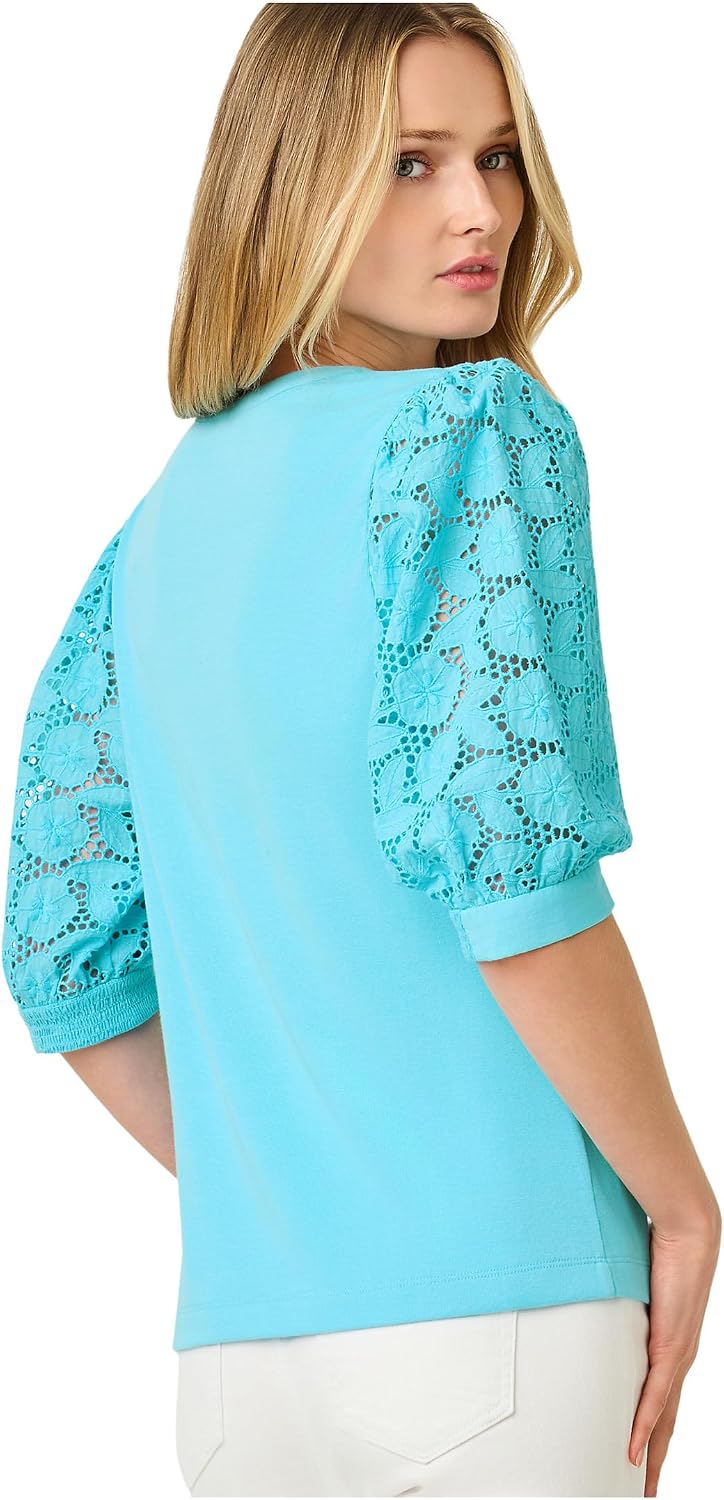 Lilly Pulitzer Women's Ronson Eyelet Knit Top