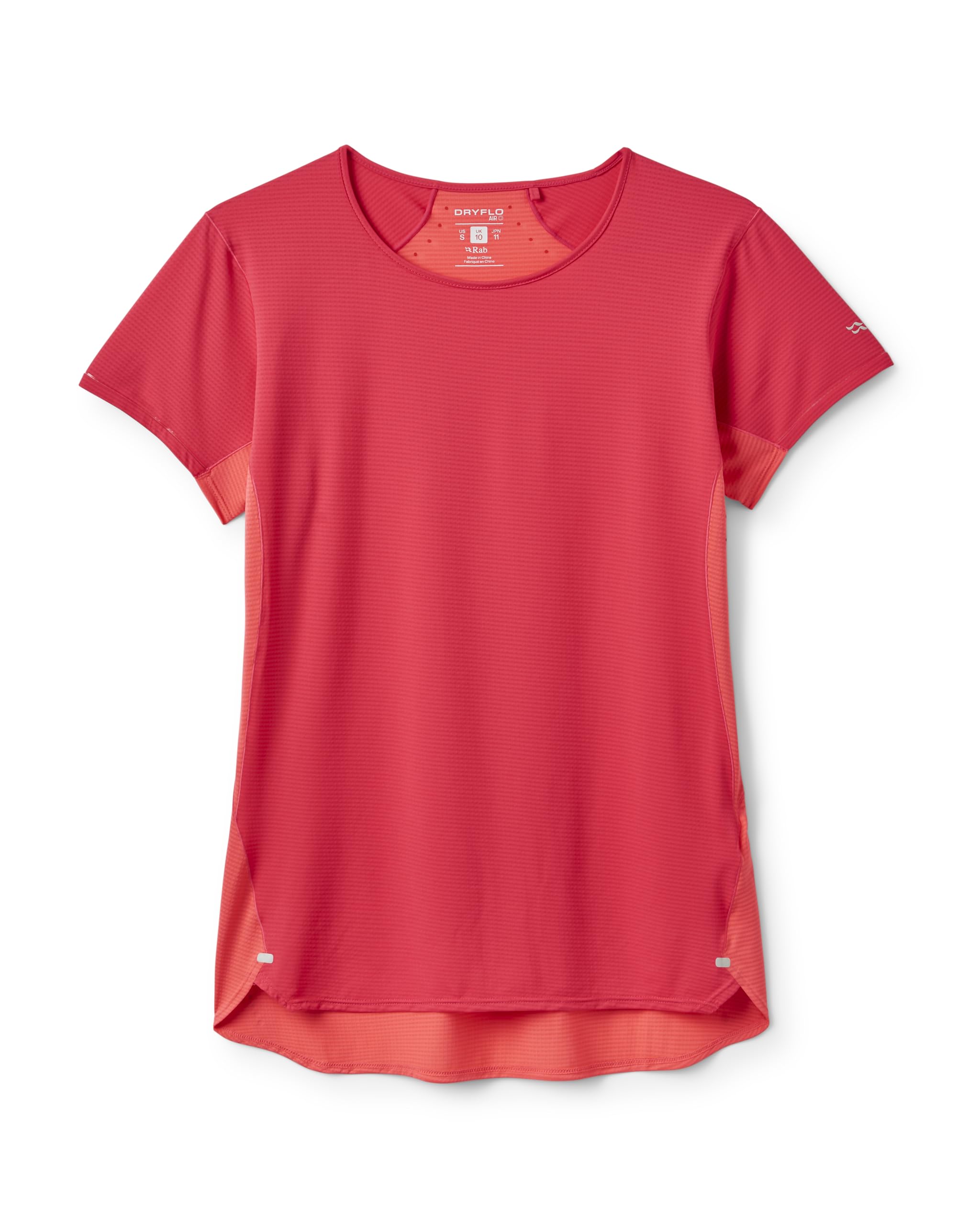 Rab Women's Sonic Ultra Tee - Lightweight Quick-Drying T-Shirt for Hiking & Trail Running - Watermelon/Hibiscus - 10