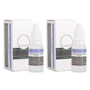 Tattoo Correction Serum 2pcs Tattoo Moisturizer Painless Pigment Fading Agent Eyeliner Lips Corrector Eyebrow Lip Microblading Remover Tattoo Fading Cream