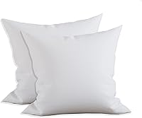 Vista 1 de Elegant Comfort Paquete de 2 rellenos de almohada de poliéster y algodón, relleno de fibra siliconada, 12 x 12, color blanco, 2