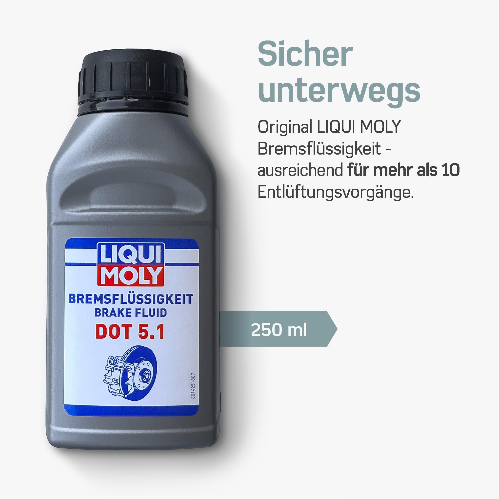 Borgen Entlüftungsset für Avid Sram Scheibenbremsen - Bremsen entlüften für Avid Elixir UVM. - Inkl. 250ml DOT 5.1 Bremsflüssigkeit für Sram - Entlüftungskit für hydraulische Scheibenbremsen