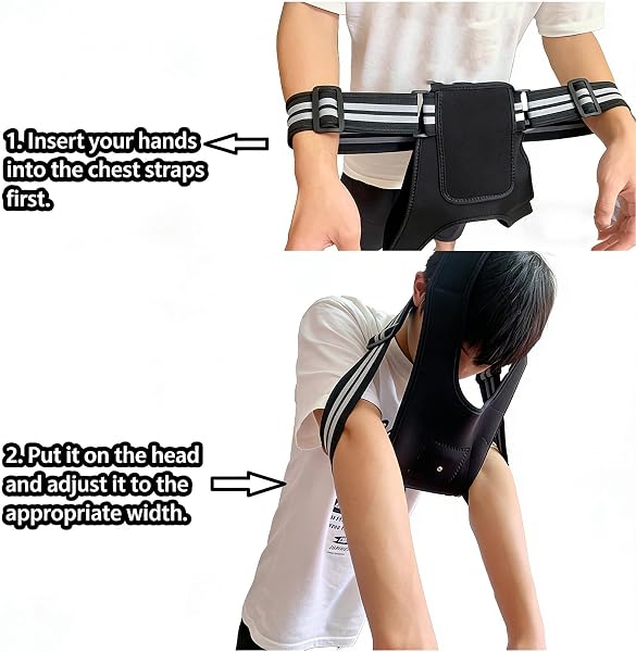 Dedicated Chest Strap for HTC Vive Tracker (1.0 2.0 3.0) Ultimate Tracker and Tundra Tracker, Secure VR Body Tracking Mount Harness for VRChat & VR Fitness, Animation, and Virtual Production. - 3