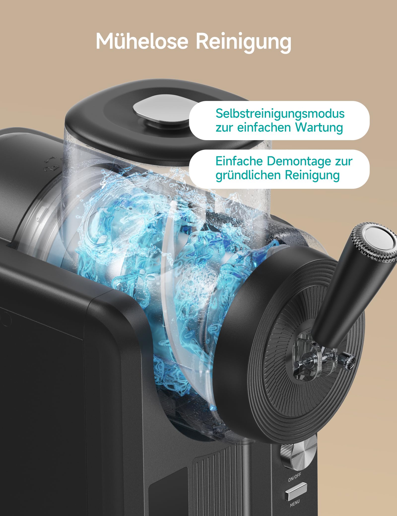 HiCOZY F3 Eismaschine, Slush Maschine, Softeismaschine, 5 voreingestellte Modi