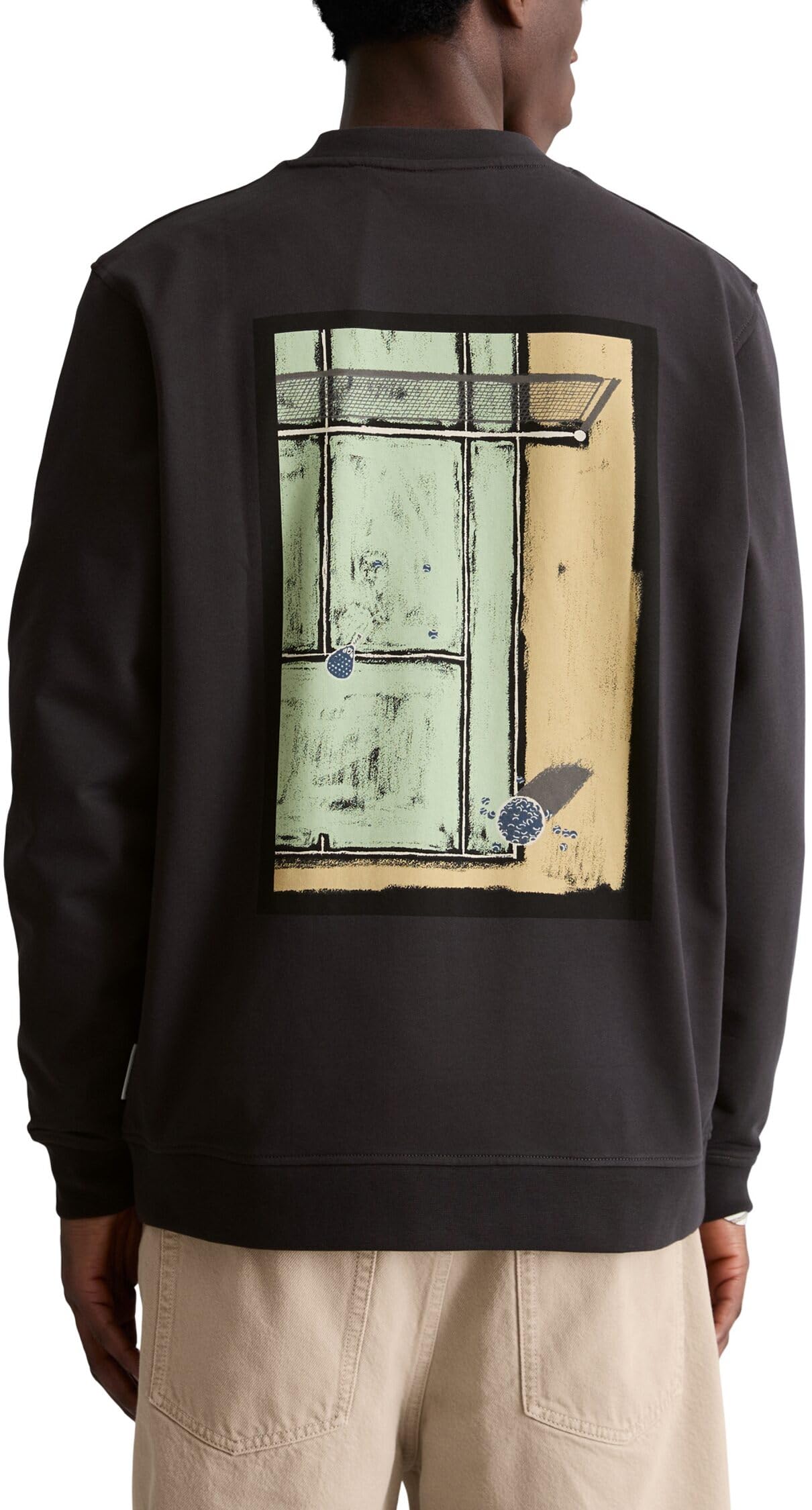 Marc OߴPolo Denim Sudadera Hombre con estampado en la espalda Regular Fit