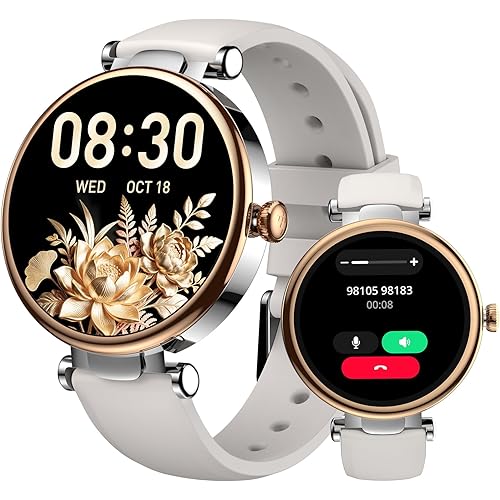 TOZO S8 AMOLED Smart Watch for Women Men, Fitness Tracker with Bluetooth Calling & Notifications, 3ATM Waterproof, Sleep & Stress Tracking, 100+ Sports Modes, 200+ Watch Faces, for Android iOS