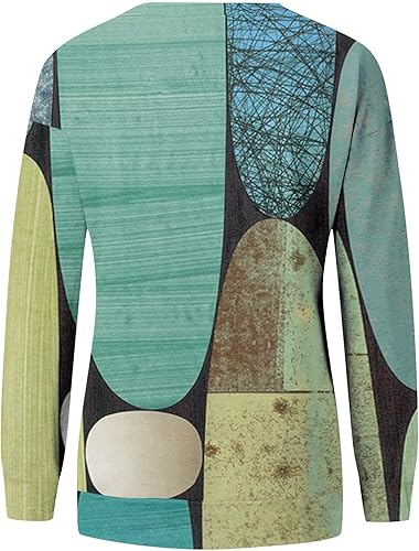 Miniatura 4 de Sudadera para mujer, casual, con estampado de garfia, manga larga, cuello redondo, linda, holgada, sin botones