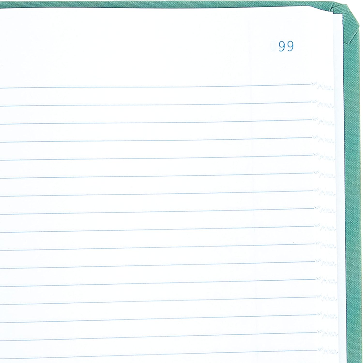 NATIONAL Brand Record Book, Green Canvas, 12.125 x 7.625", 500 Pages (A66500R)