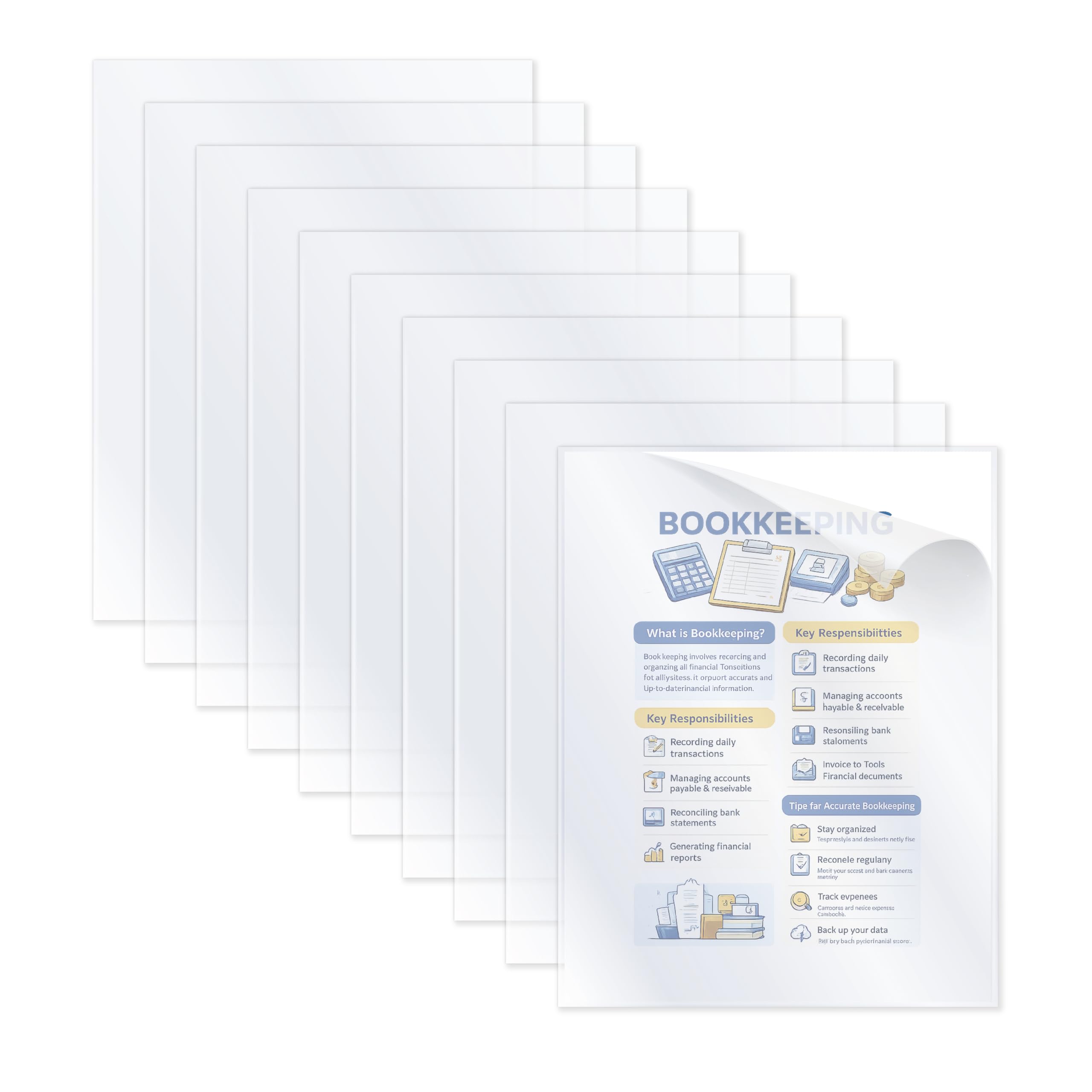 Amazon.com : C-Line Clear Report Covers, 8.5 x 11, 100 Pack (31357