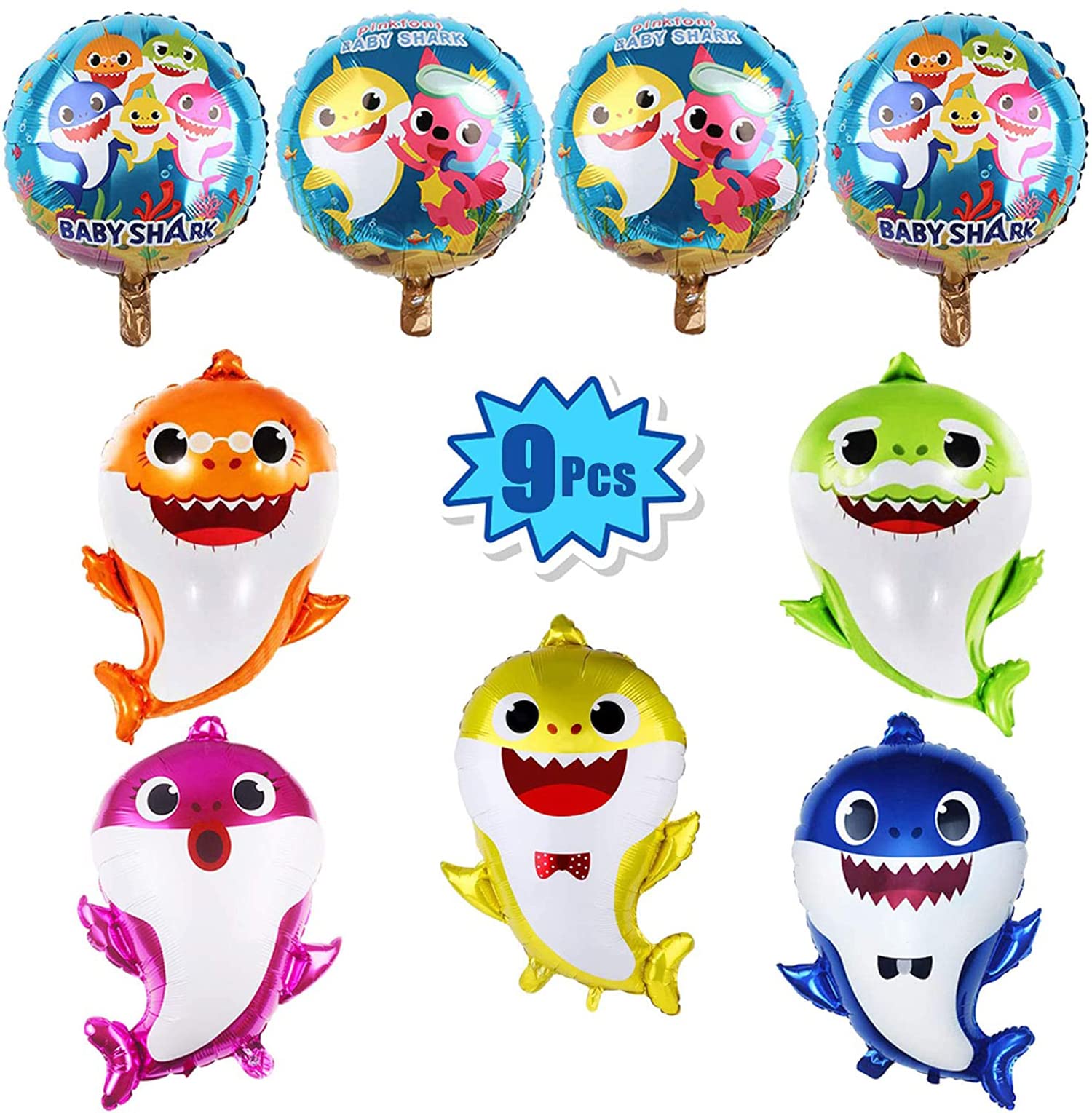Buy Shark Baby Balloons Party Supplies Helium baby shark party balloons