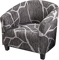 Vista 13 de HOTNIU Funda para silla de club, fundas para sillas de bañera para sillones, funda elástica para sillón, protector de silla de club, cubiertas