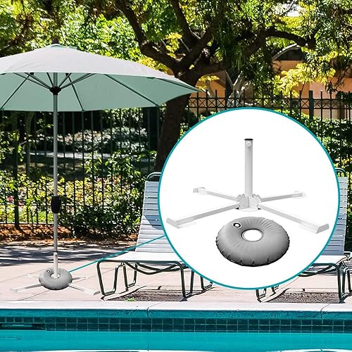 Miniatura 10 de MILIMOLI Soporte portátil plegable para sombrilla de playa, soporte portátil para sombrilla de patio, anclaje de sombrilla para exteriores, con