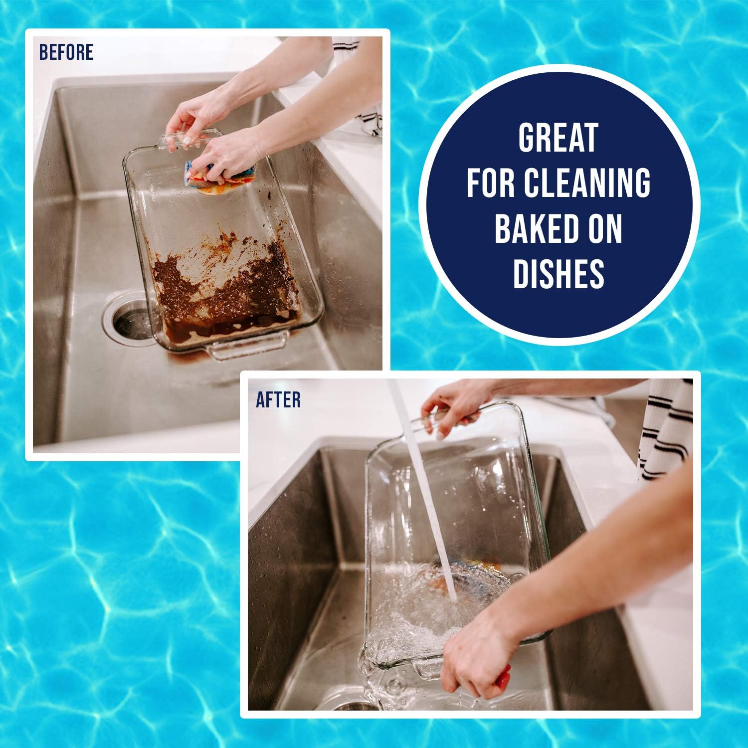 Scratchless Cleaning Pad (3 Pack) for Cleaning Kitchen, Bathroom and Household/Great for Non-Stick Cookware/Reusable/Long-Lasting/Environmentally Friendly image 2