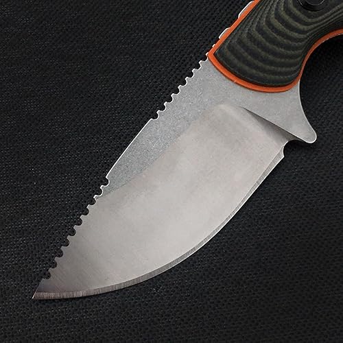 Miniatura 3 de Cuchillo de hoja fija Hidden Canyon de 6.3 pulgadas con funda Kydex, hoja 8Cr13Mov, mango G10 de espiga completa, cuchillo de caza EDC para hombres
