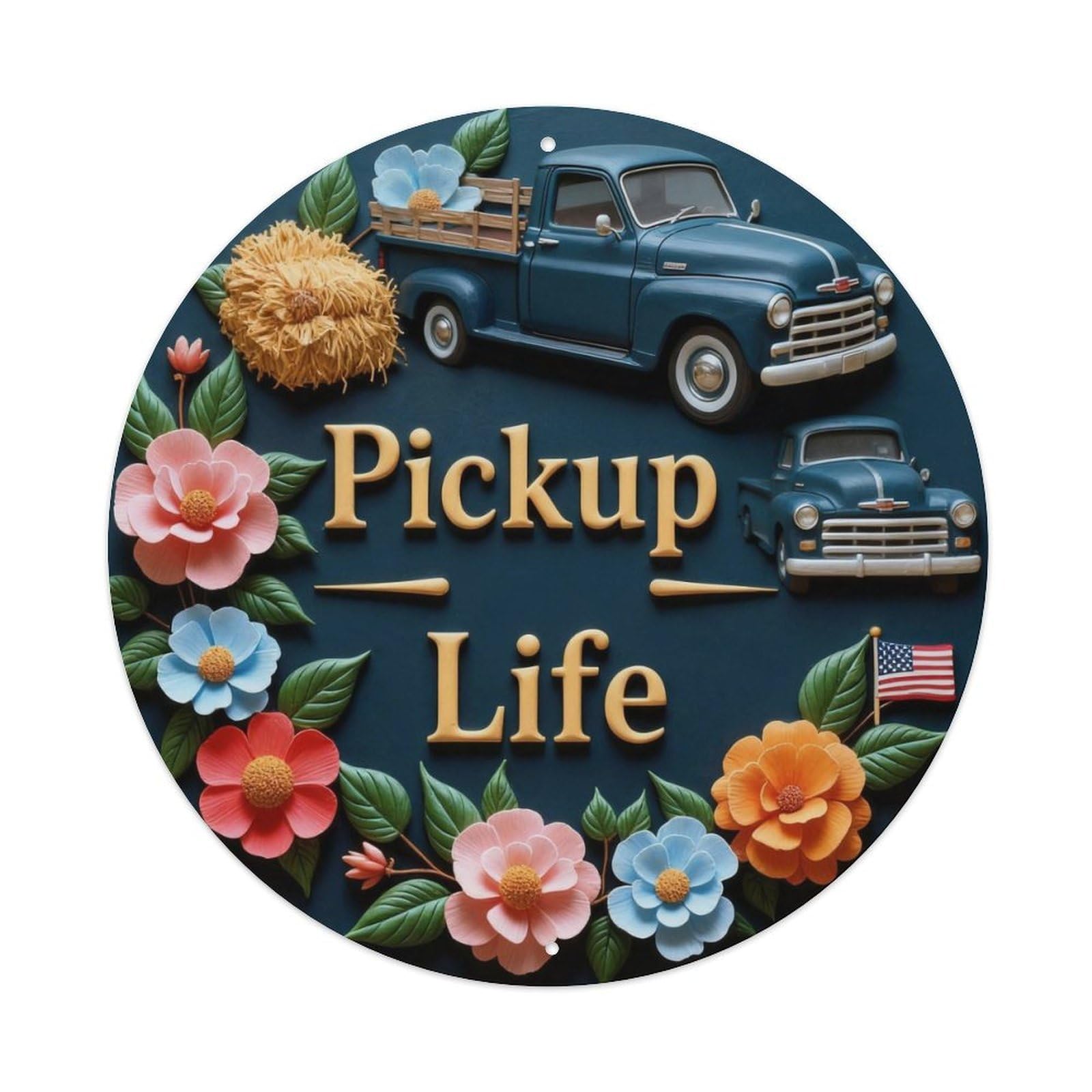 Pickup Life Metal Tin Sign Plaque