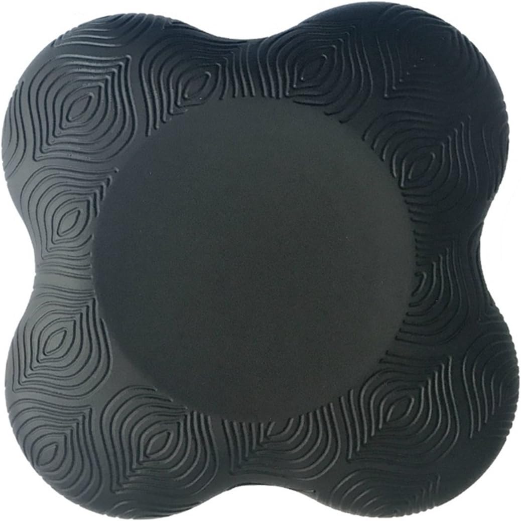 Alaman Yoga Knee Pad, DumanAsen Yoga Mat - Kneeling Support for Yoga Eco-Friendly & Lightweight Yoga Knee Pads Cushion for Knees, Hands, Wrists, and Elbows (BLACK 1 PACK)