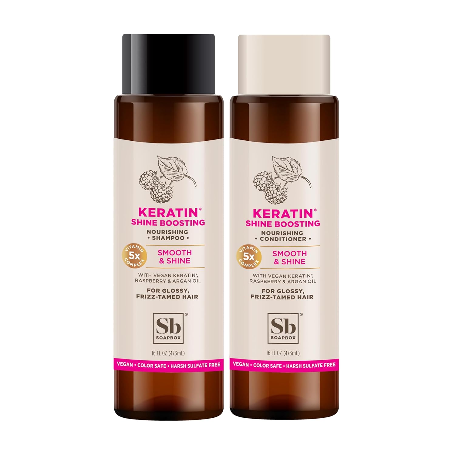 Amazon.com : Soapbox Shine Boosting Keratin Shampoo & Conditioner Set ...