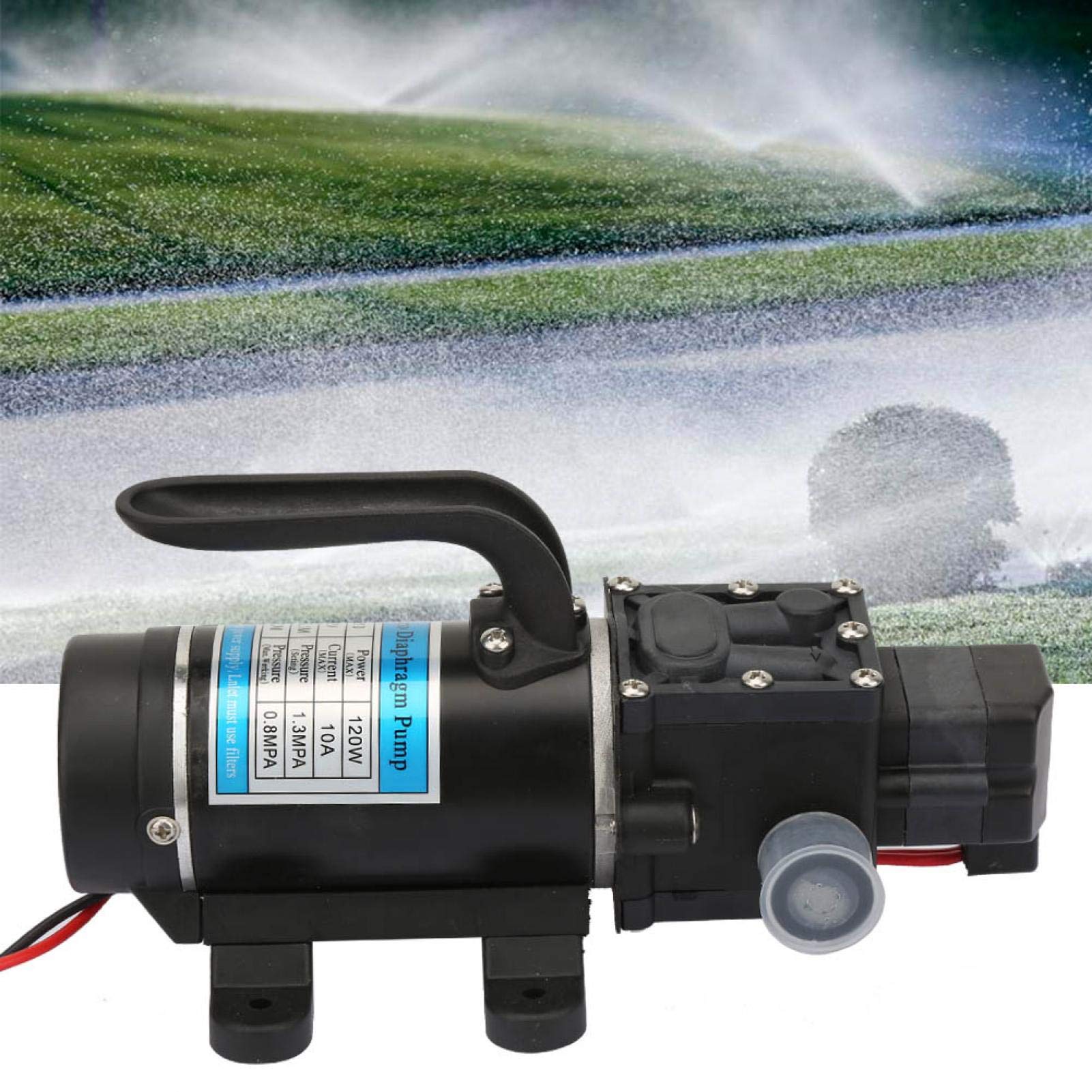 Amazon | Cuque クレイジーセール 12V/24V 120W電動水ポンプ10L/m高圧
