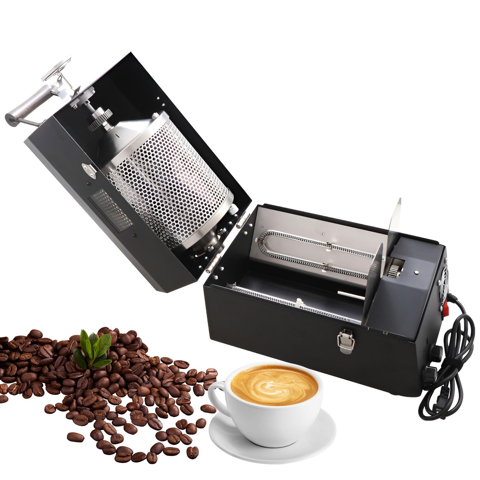 Machine de torréfaction de grains de café électrique en acier pour votre cuisine