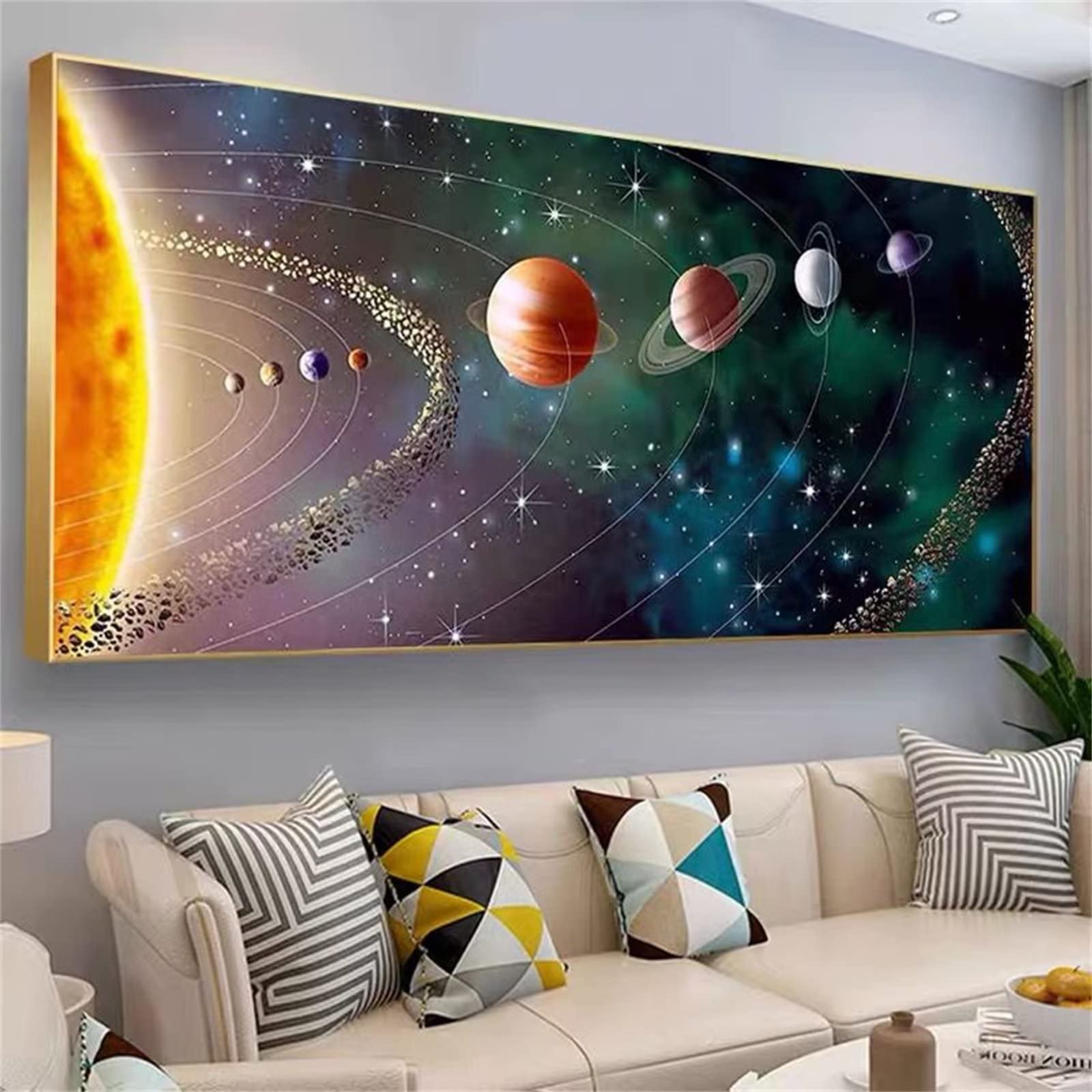 Perle coller tableau art grand format 50x100cm contre le stress du quotidien