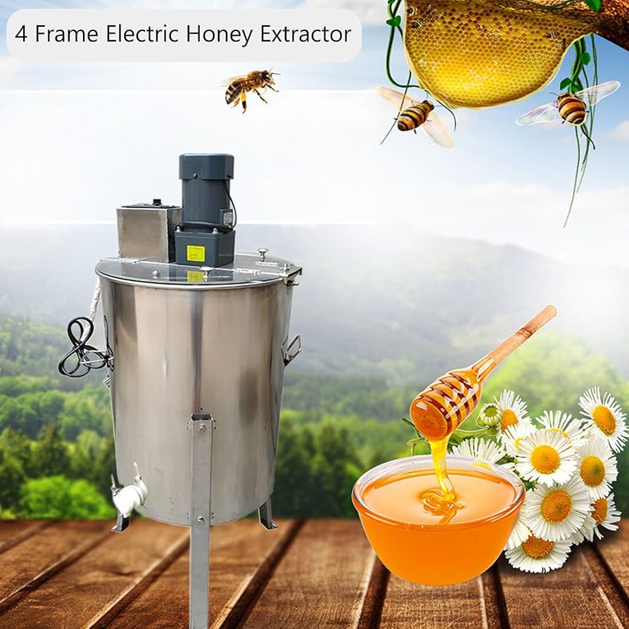 ステンレス製　手動式蜂蜜分離機　圧搾機 Amazon｜電動 蜂蜜分離器、4フレーム 304 きステンレス遠心分離