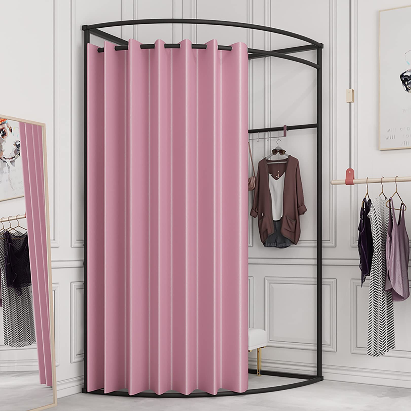 Cabine d'essayage portable pour centre commercial et vestiaire