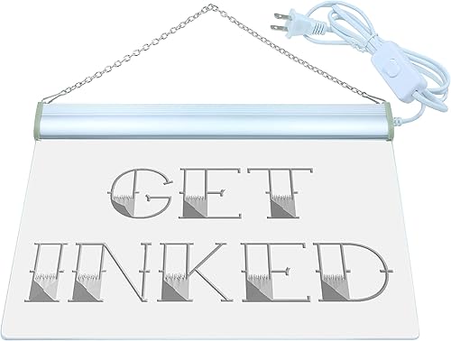 Miniatura 3 de ADVPRO i548-b Get Inked Tattoo Piercing Shop Letrero de luz de neón