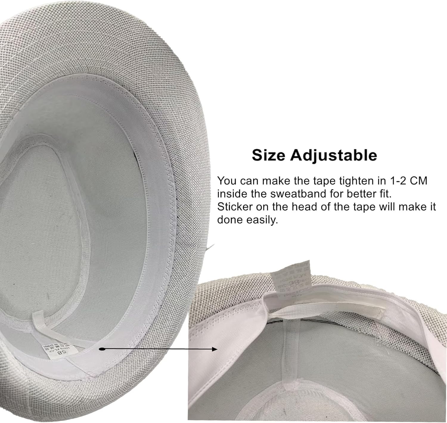 5 Pack Bulk Cuban Fedora Sun Hats Men with Adjustable Strap, Short Brim 1920s Unisex Party Costume Hats Women.