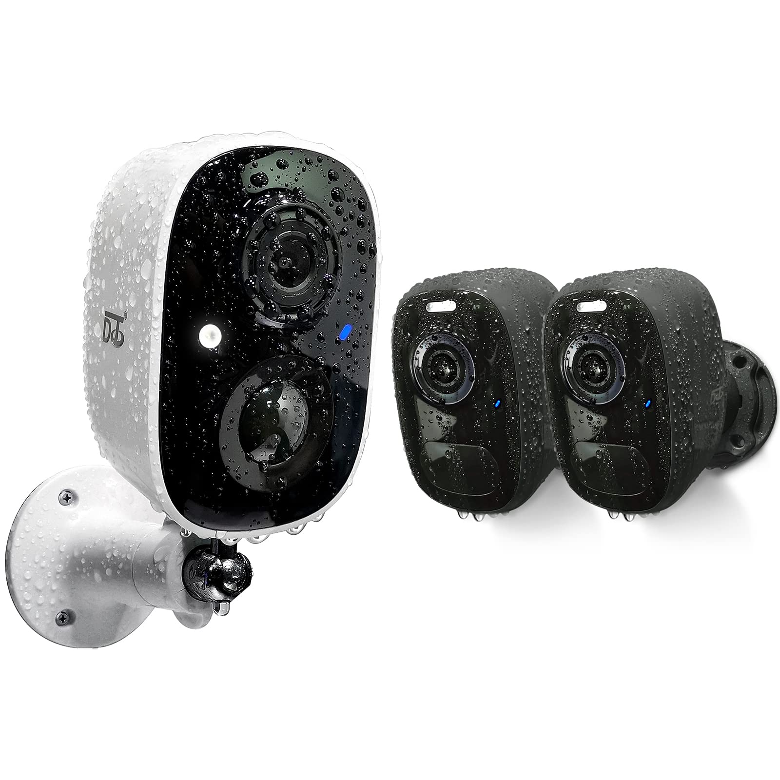 DCT Security Camera Outdoor and 2Pack 4MP Battery Powered Camera for Home Security