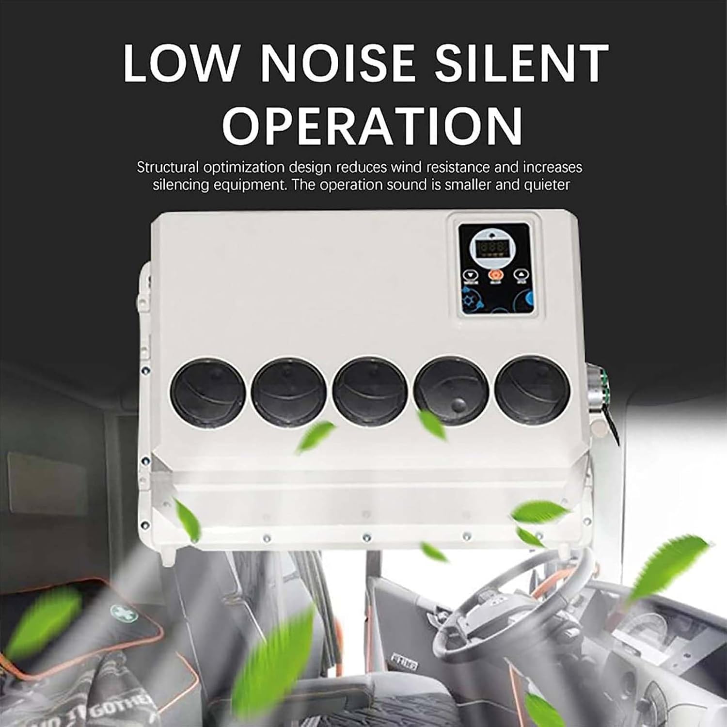 12V 24V Air Conditioner Electric Truck Rv Rooftop Air Conditioner Camper Air Conditioner Rv Ac Unit Cooling Only for Rvstrucks Excavators Farm Vehicles Cranes Vans,24V