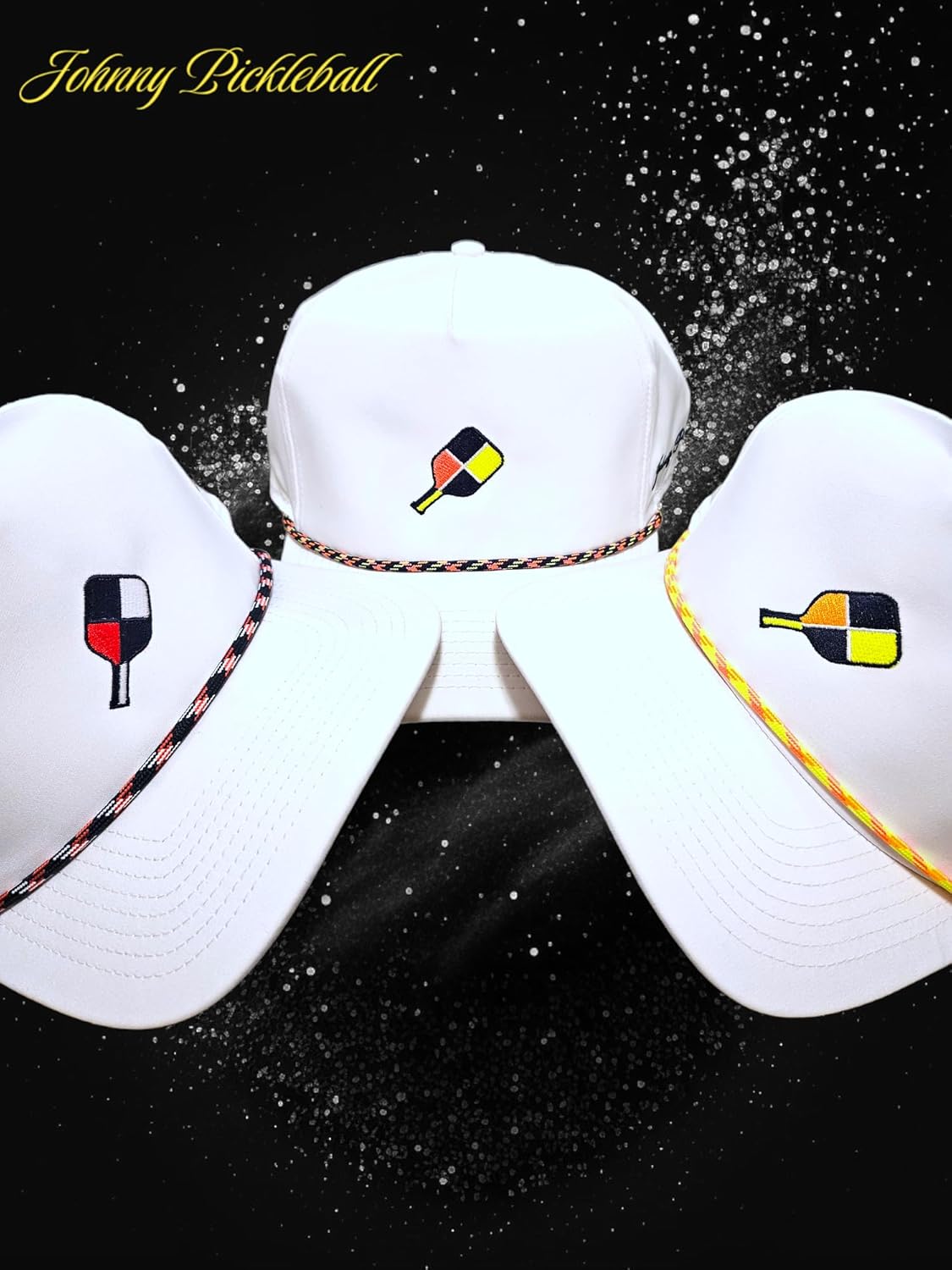 Pickleball Hat Paddle Logo Rope Hat Adjustable Unisex