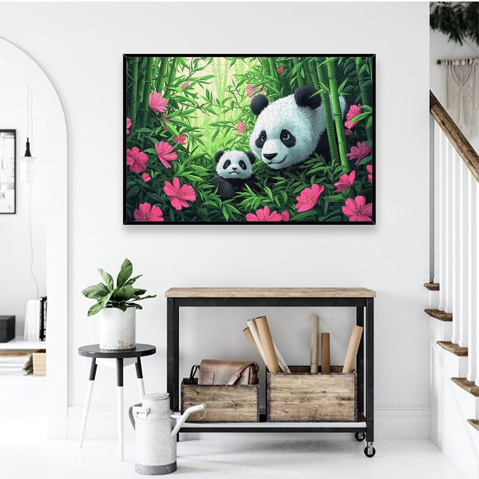 Puzzle Fantaisie 4000 Pièces Adultes, Puzzle 4000 Pièces pour Adultes et Enfants à Partir de 14 Ans, Panda Puzzles Bois de Qualité Supérieure avec Une Boîte d'emballage Exquise, Cadeau Femme, -1057