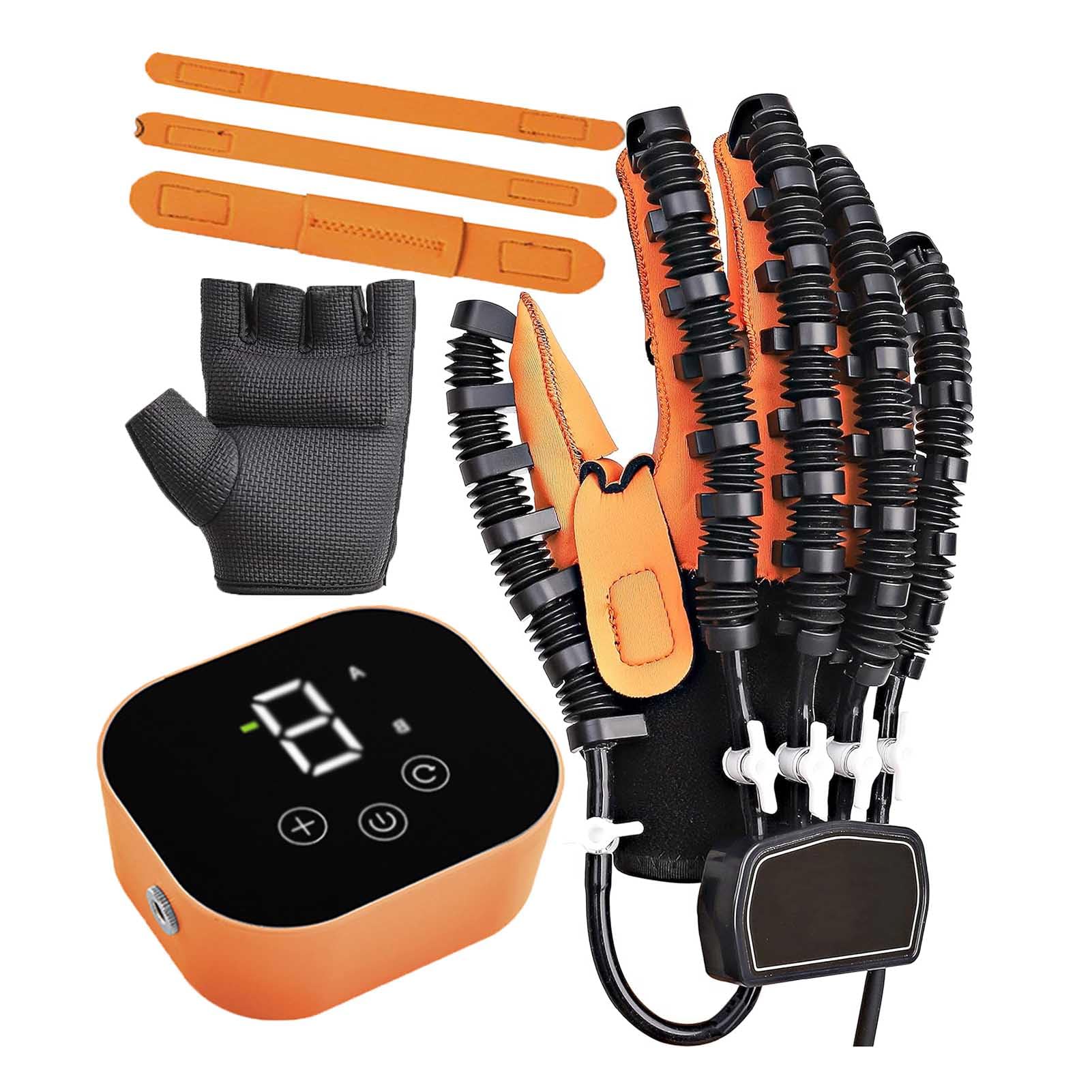 Both Hands Rehabilitation Robot Gloves, 2024 Electric Hand Function Equipment, Stroke Hemiplegia Fingers Recovery Massage Therapy, Finger Robot Rehab Gloves