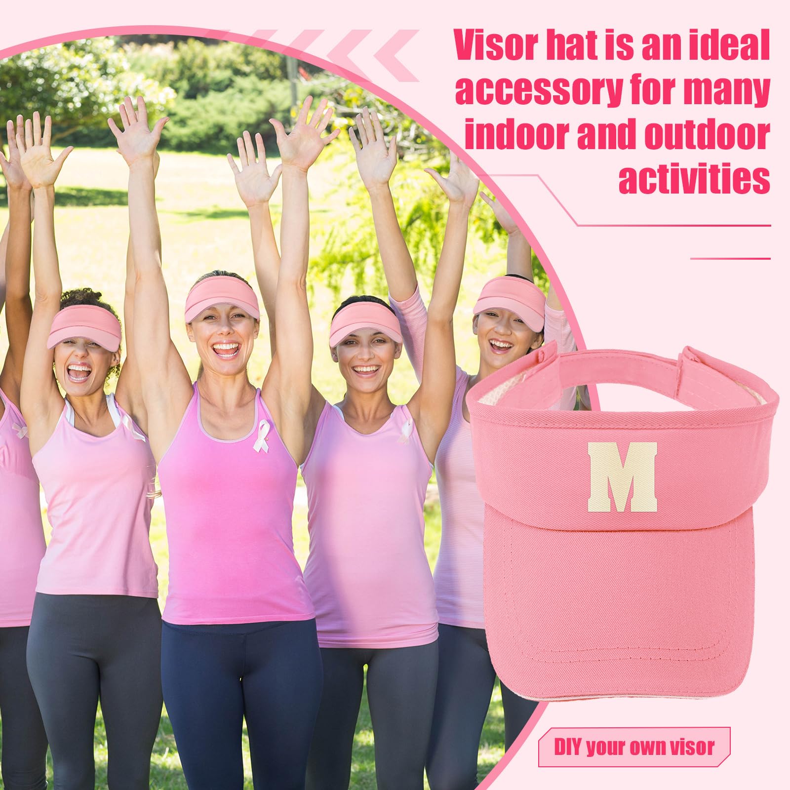 24 pezzi visiera bulk per le donne cappello da sole visiere cappelli sport protezione UV visiera cappello per gli uomini tennis baseball Golf Caps Bulk