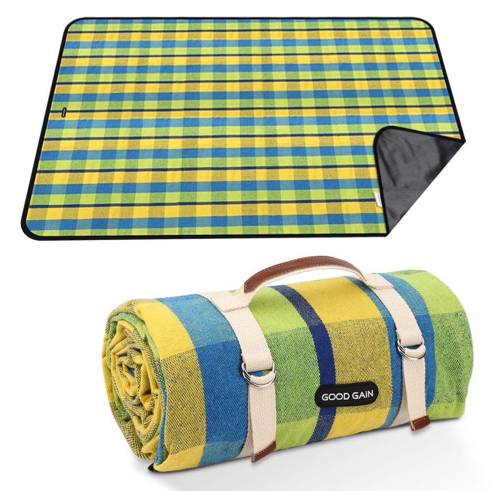 GOOD GAIN Picnic Blanket Waterproof & Sand Proof,Beach Blanket Portable