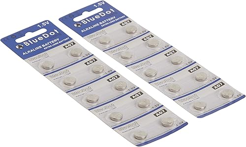 Miniatura 3 de BlueDot Trading AG7 - Pilas alcalinas de botón de 1.5 V SR57, LR57, SR927, SR926, LR927, LR926, SG7 para audífonos, reloj, juguetes, otros productos