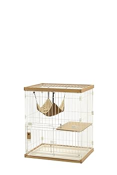 Amazon | 木製お掃除簡単キャットサークル XS ライトブラウン