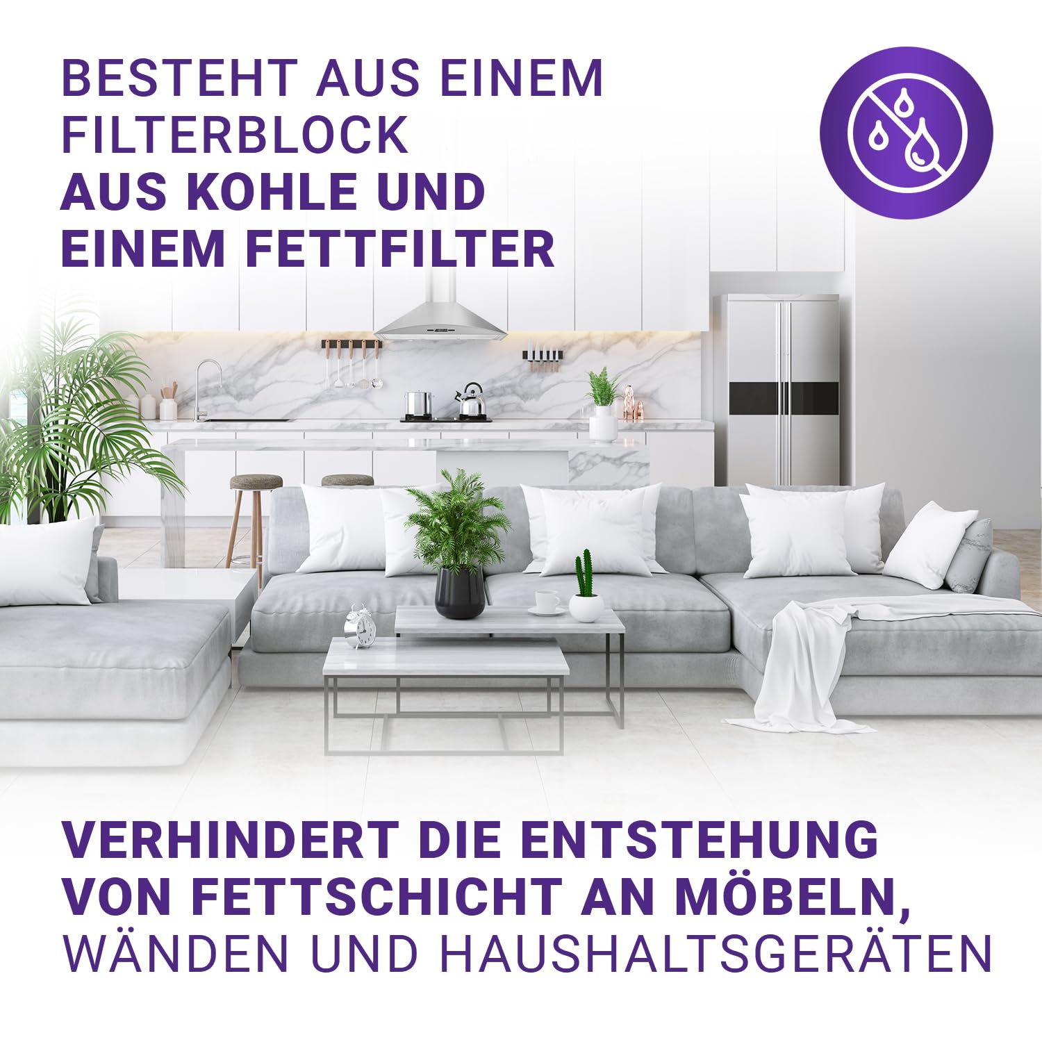 Viоks.pro 4x Carbon Filter Dunstabzugshaube Ersatz für AEG 9029801207