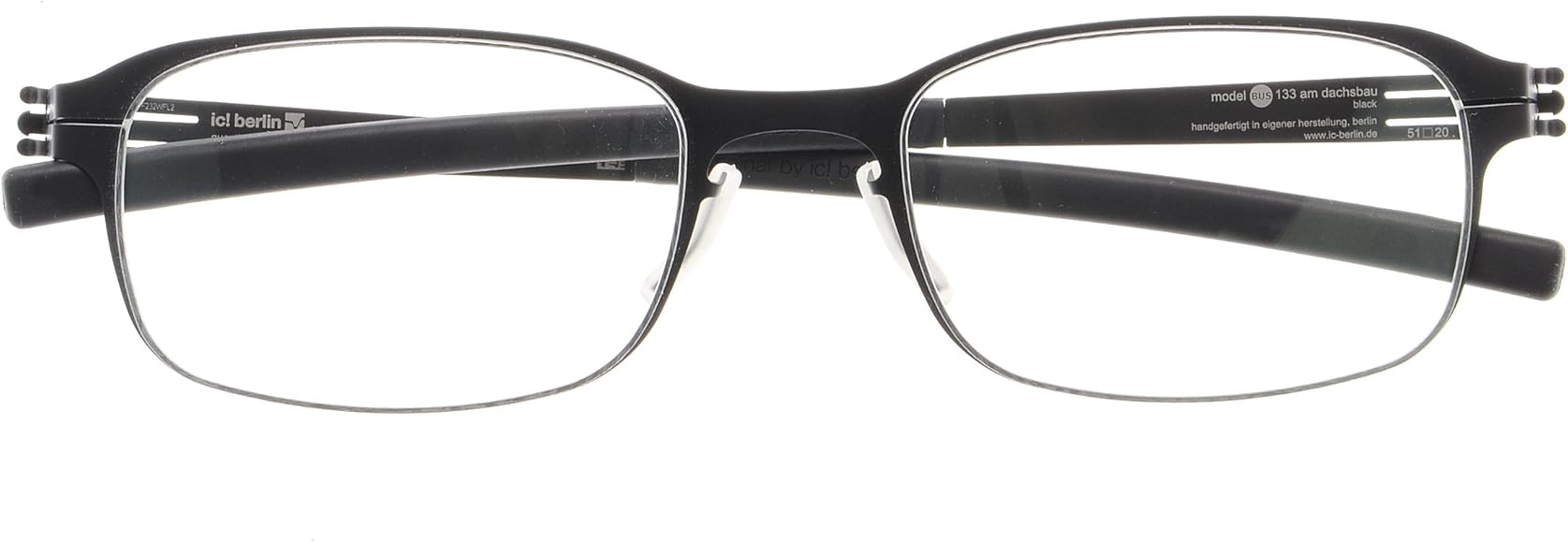 Amazon | アイシーベルリン 133 Am Dachsbau-black | ファッション眼鏡 