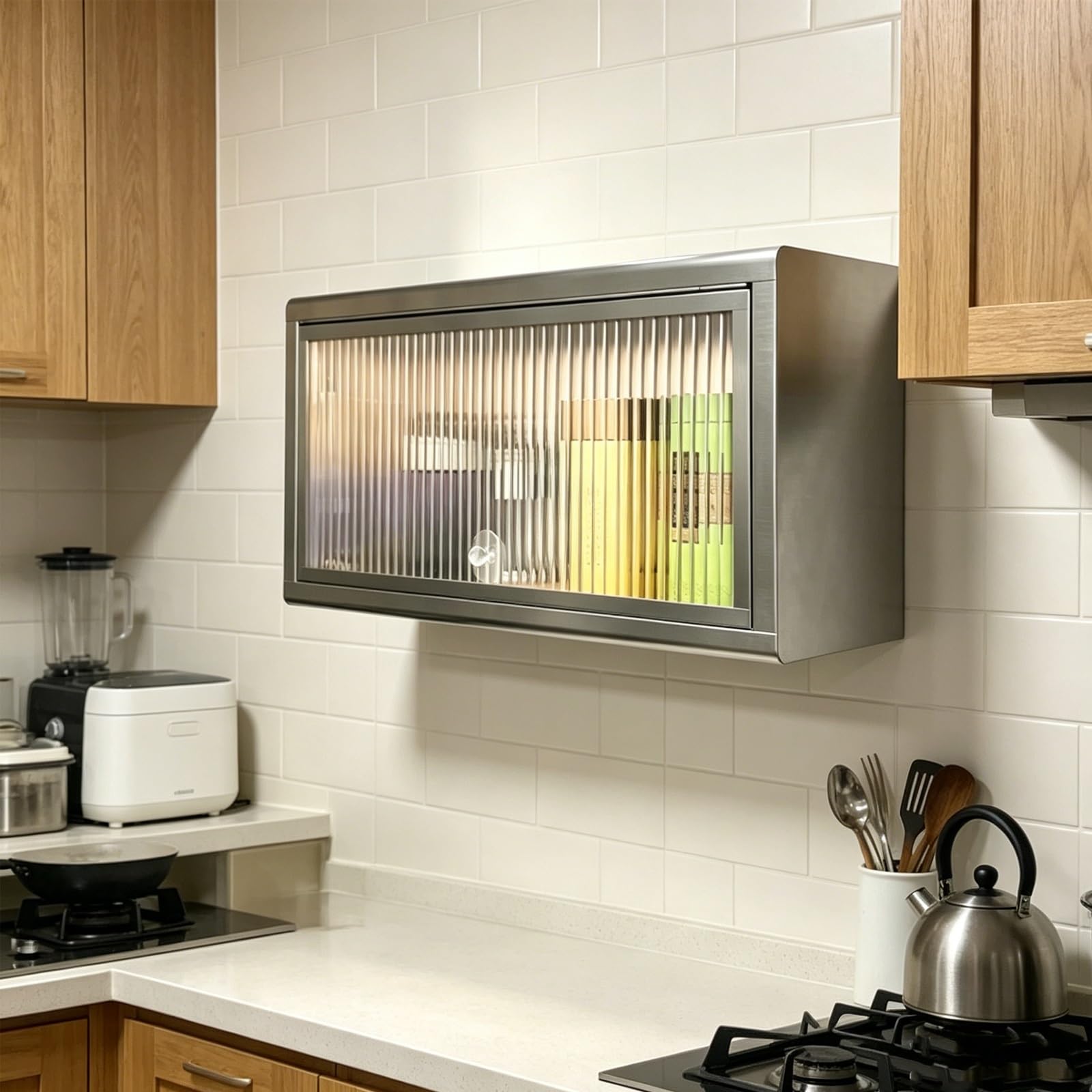 Armario de cocina de pared ideal para optimizar baños pequeños