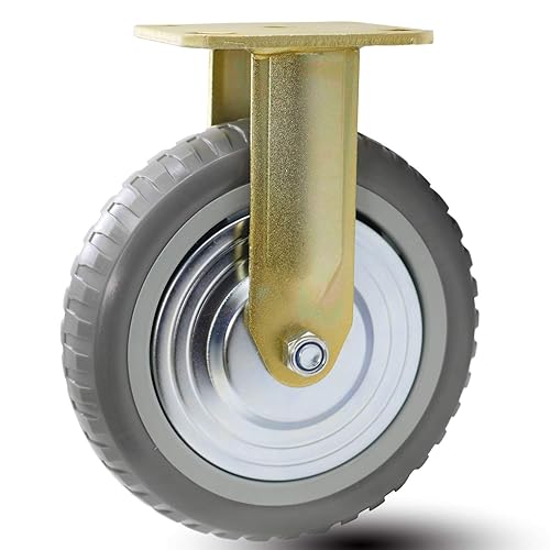 8 pulgadas A41 Heavy Duty Caster Series 770Lbs Capacidad Poliuretano Extra Duro PU con Venas de Neumáticos Banda de rodadura Polipropileno PP Centro