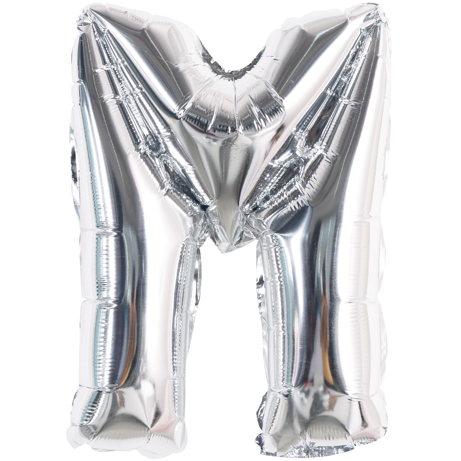 TONIFUL Silver Letter M Balloon 16Inch Foil Alphabet M Birthday Party Decor — image 1