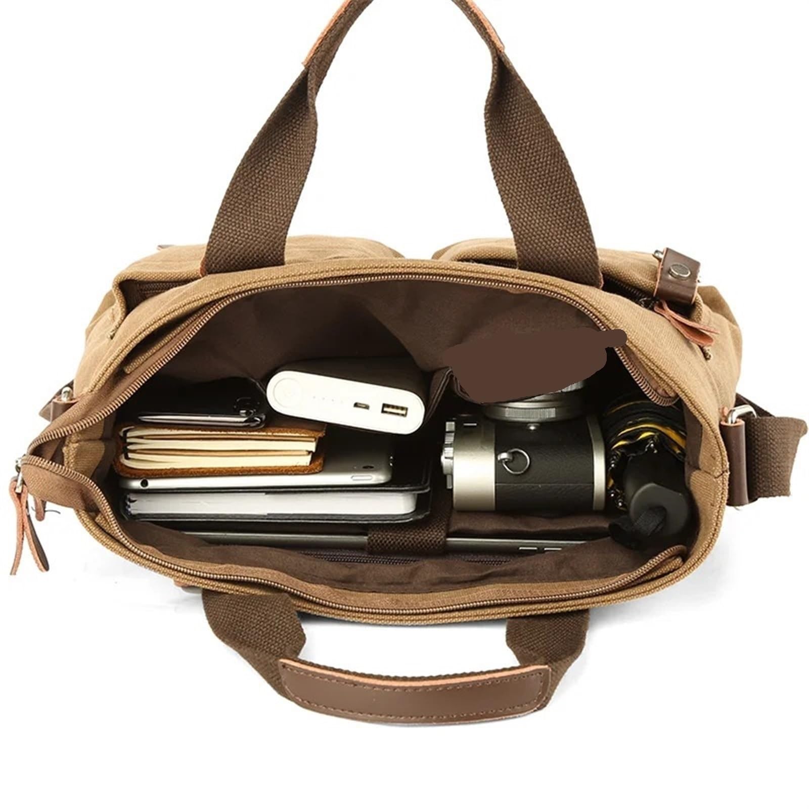 Borsa in tela lavabile Valigetta in pelle Valigia da viaggio Messenger Borsa a tracolla Borsa a mano Borsa grande for laptop da lavoro casual Borsa Per Laptop(A09,15.6-16.1 inch)