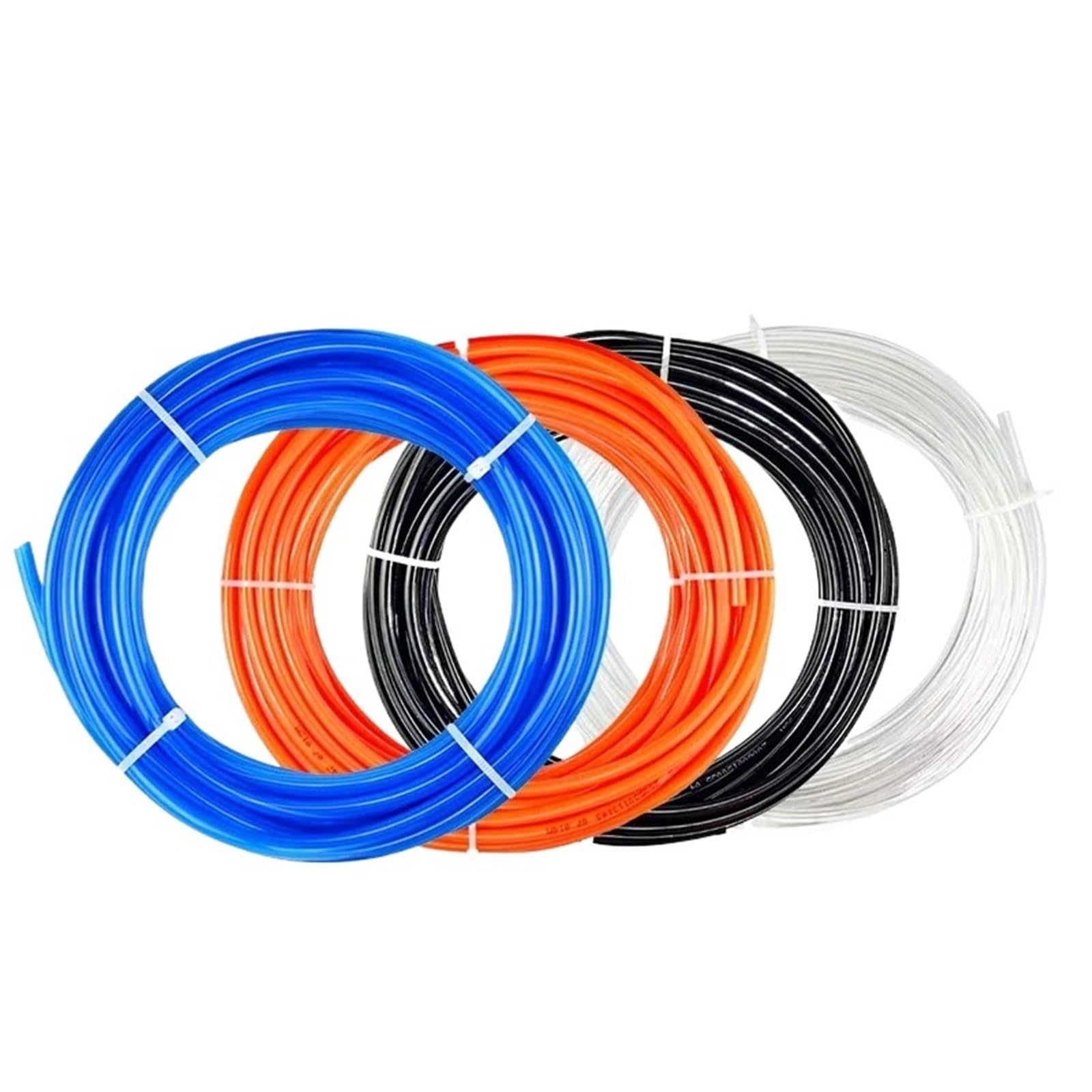 Manguera de componente de aire de tubería de poliuretano 4 mm 6 mm 8 mm 10 mm 12 mm(Black 20m,12x8mm)