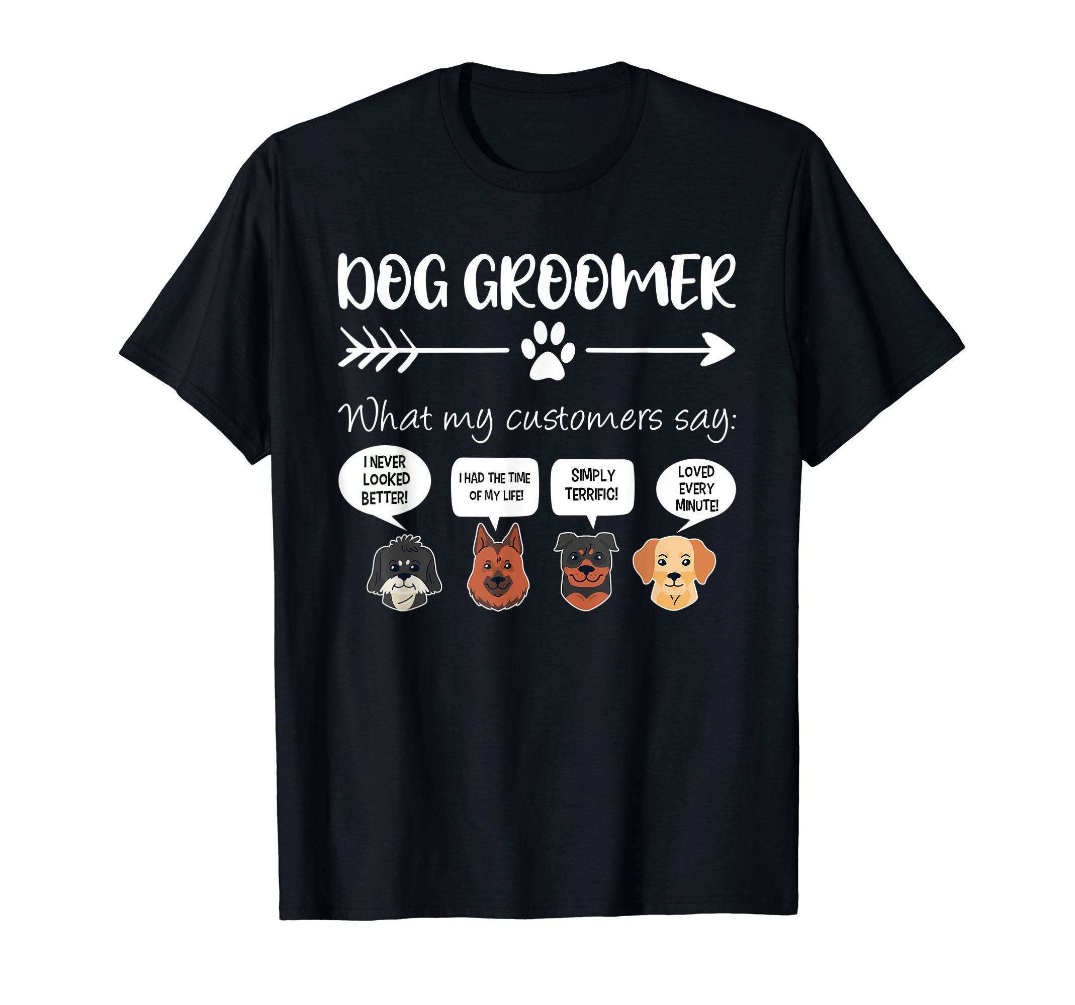Dog Grooming Shirts & GiftsDog Groomer Shirt Funny Dog Grooming Gift Dog Salon T-ShirtOEKO-TEX STANDARD 100