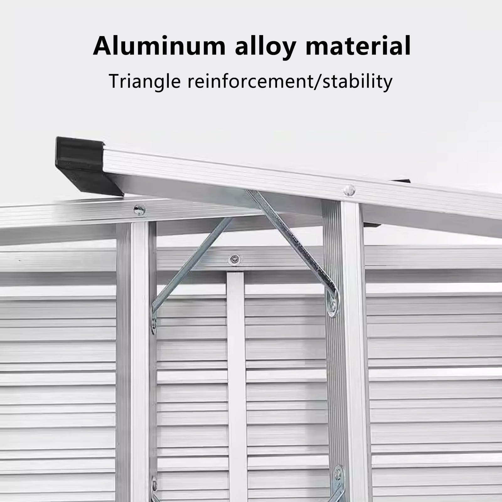 Plataforma de Trabajo Portátil Multifuncional de Aluminio,Plataforma de andamio,Plataforma de trabajo de aluminio para limpieza de techo,pintura y lavado de automóviles,carga máxima de 330 libras