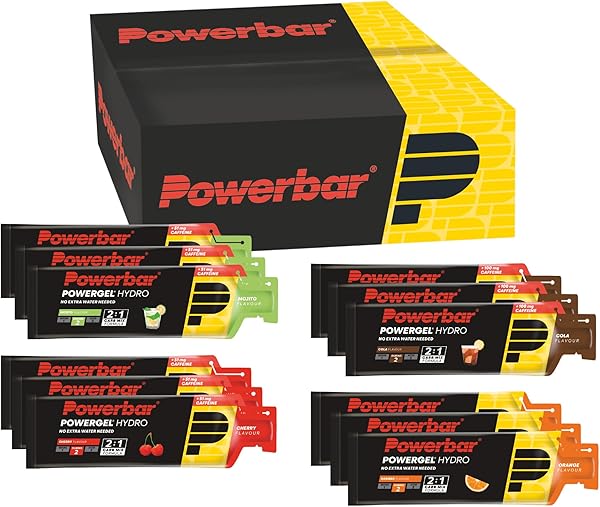 Powerbar - PowerGel Hydro - Multiflavourbox 12x67ml - High Carb Energie Gel + Natrium